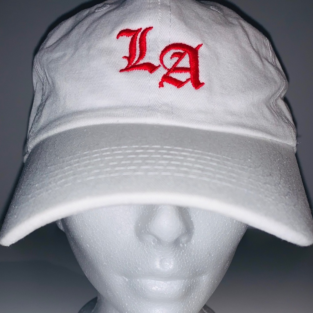 Red white hat accessories women’s fashion clothing